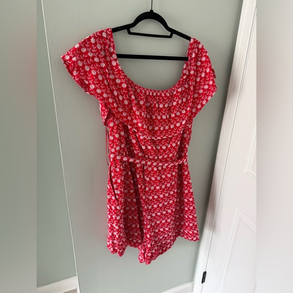 Off-The-Shoulder Embroidered Romper - Picture 6 of 6